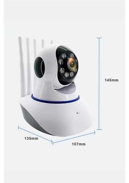 Akıllı Gece Görüşlü Sensörlü Wifi Kamera Telefondan Takip Edilebilir fırsatları