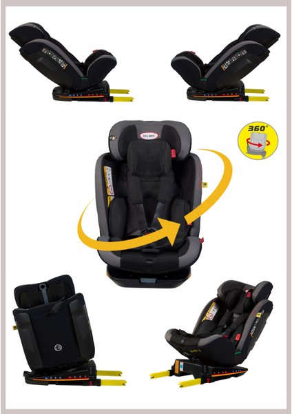 Kids Maxi Protect Aero 3d ( 360° Dönebilir) 0-36kg Oto Koltuğu İsofix/SPS/SIP/Latch indirimleri