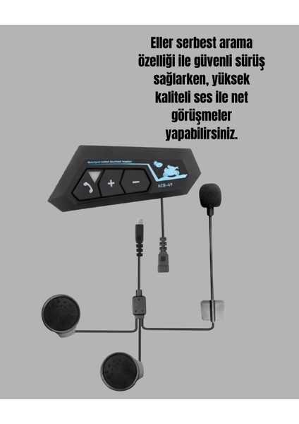 Motosiklet Sürüşleri Için BT22 Kask Bluetooth Kulaklık Mikrofonlu fiyatları