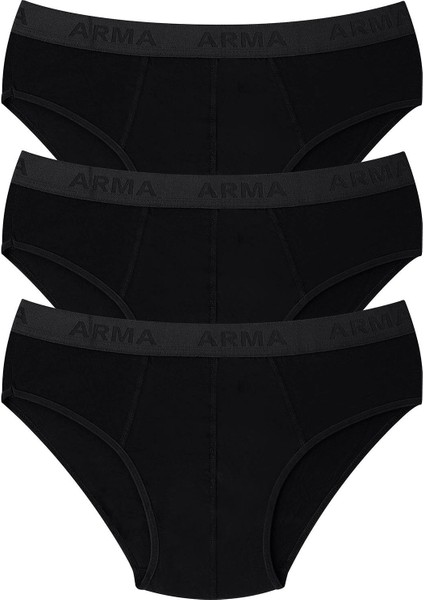 Erkek Bambu Slip Külot Düz Siyah 3'lü Paket indirimleri