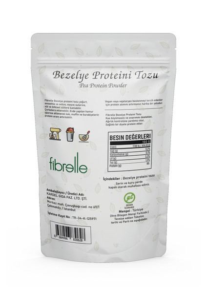 Bezelye Protein 1000 g fiyatları