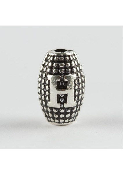 Allzey 8 mm Arpa Kesim Metal Harf Metal Tesbih Harfi -H