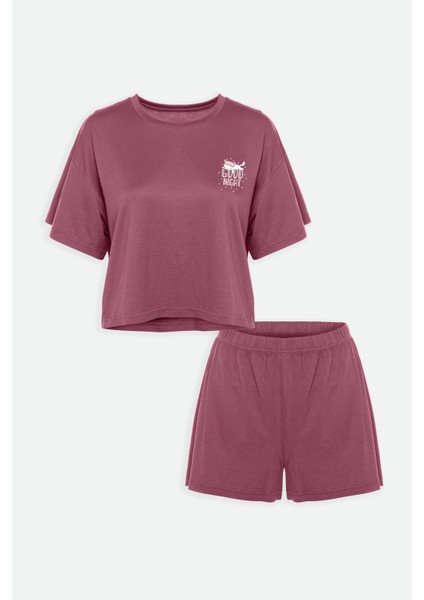 Kadın Yumuşak Dokulu Kısa Kollu Şortlu Pijama Takımı indirimleri