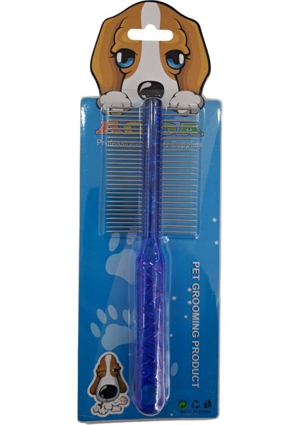 Şeffaf Çift Taraflı Kıtık Açıcı Tarak 8X19 cm Karışık - Lisinya