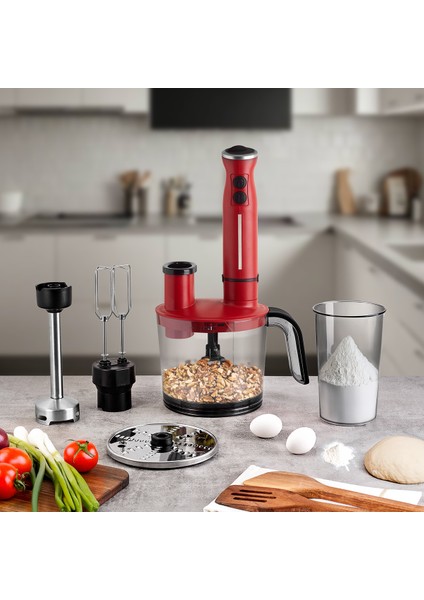 Çok Renkli Çok Amaçlı Mutfak Robotu, Pratik ve Şık Tasarım