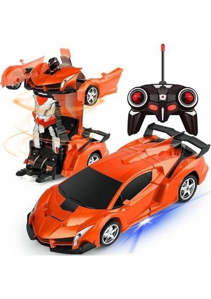 Can Toys JS021-A Şarjlı Robota Dönüşen Kumandalı Araba