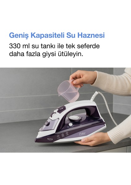 Spring Buharlı Ütü - Violet - 2600 Watt fırsatları