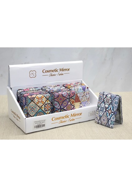 Taşlı El Aynası Dikdörtgen Kalın ALK3747 - Lisinya