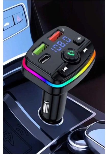 Transmitter Bluetooth Fm Araç Kiti Kolay Bağlantı Araba Müzik Mp3 Çalar Oto Çakmaklık Hızlı Şarj fiyatları