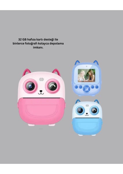 Çocuklar Için Anında Baskı Dijital Kamera 48MP Full Hd fiyatları