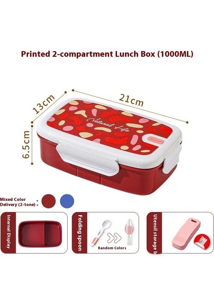 Öğrenciler Için Bölmeli Mikrodalga Öğle Yemeği Kutusu (Yurt Dışından)