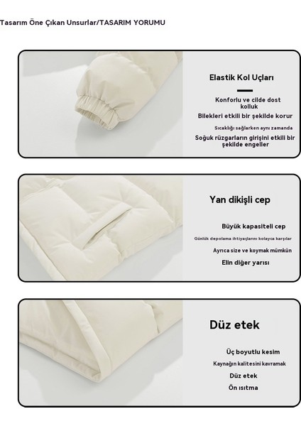 2062 Kış Çift Kaz Tüyü Pamuklu Ceket (Yurt Dışından) modelleri