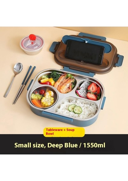 Çok Bölmeli Paslanmaz Çelik Öğrenci Yalıtımlı Beslenme Çantası (Yurt Dışından)