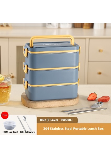 Paslanmaz Çelik Bölmeli Öğrenci Beslenme Çantası (Yurt Dışından)