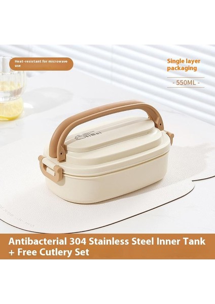 304 Paslanmaz Çelik Çok Katmanlı Büyük Kapasiteli Öğrenci Yemek Kutusu (Yurt Dışından)