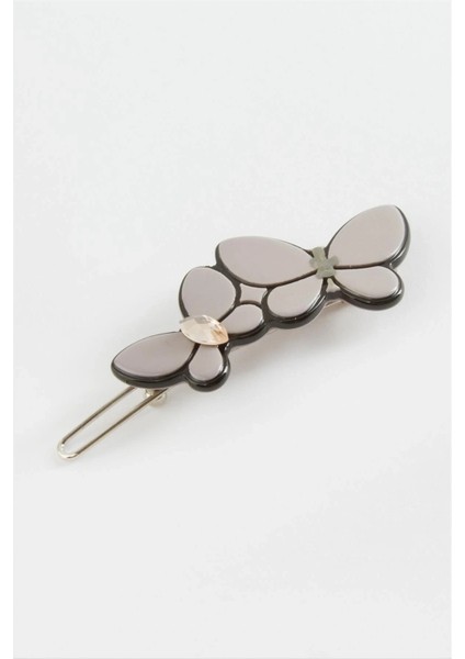 Buğz Kelebek Taşlı Klipsli Toka