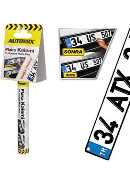 Plaka Rötuş Kalemi Siyah Renkli Metal Kasa ile Kolay Kullanım ve Uzun Süreli Etki fiyatları