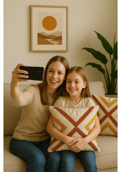 Rustik Tarz Kırlent Kılıfı