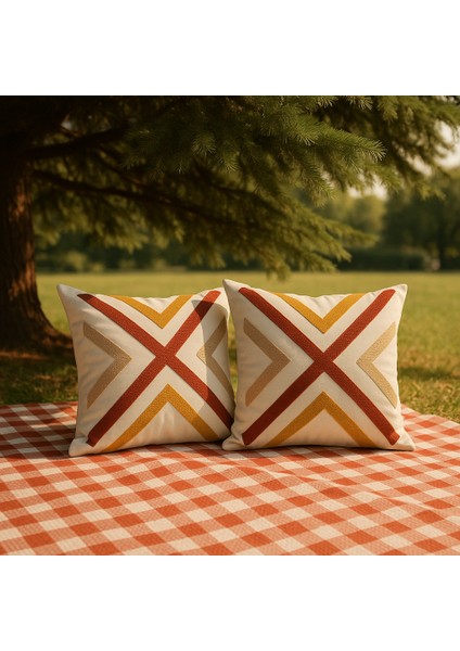 Rustik Tarz Kırlent Kılıfı