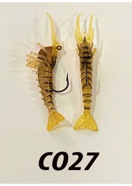 Baby Caridina Shrimp 5cm 3.5 Silikon Karides - C027