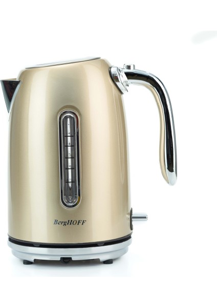 Parlak Gold 1.7 Litre Metalik Su Isıtıcı, Şık ve Dayanıklı Tasarım