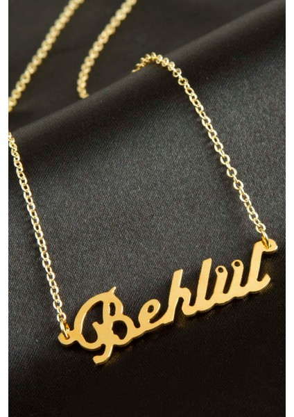 Allzey Behlül Isimli Kolye -Sarı
