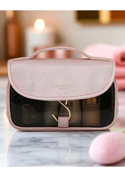 Şık ve Taşınabilir Seyahat Kozmetik Çantası, Pratik ve Güzel Tasarım