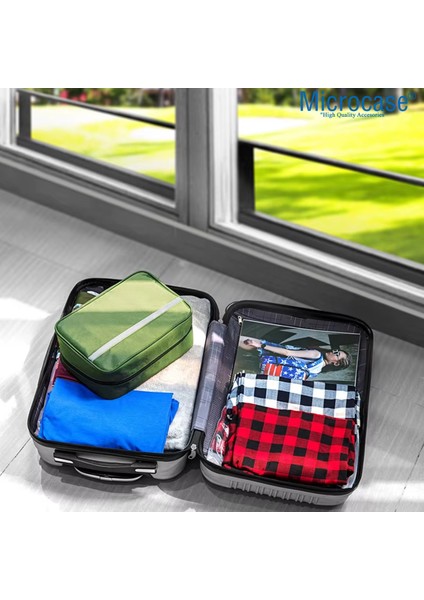 Çok Bölmeli El Tutacaklı Seyahat ve Günlük Kullanım Organizer Çanta Siyah fiyatları