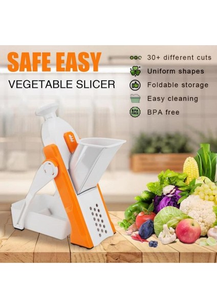 Çok Renkli Mandoline Sebze Doğrayıcı (4202) ile Pratik ve Kolay Hazırlık fırsatları