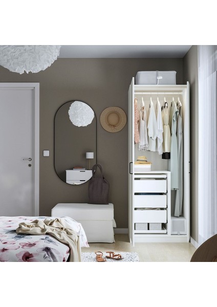 Pax Gardırop, Beyaz, 75X60X201 cm modelleri