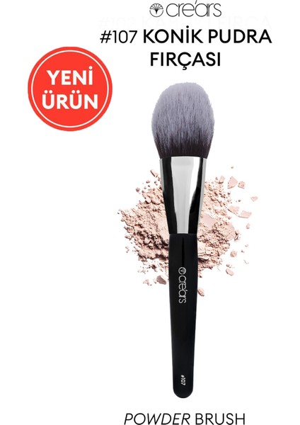 Koni Pudra Fırçası #107, Yumuşak ve Hafif Dokunuş Sağlayan Ideal Makyaj Aracı