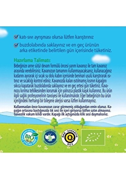 Organik Sebze Karışımı 125 gr 4 Aydan İtibaren Bebekler İçin Sağlıklı Seçim fiyatları