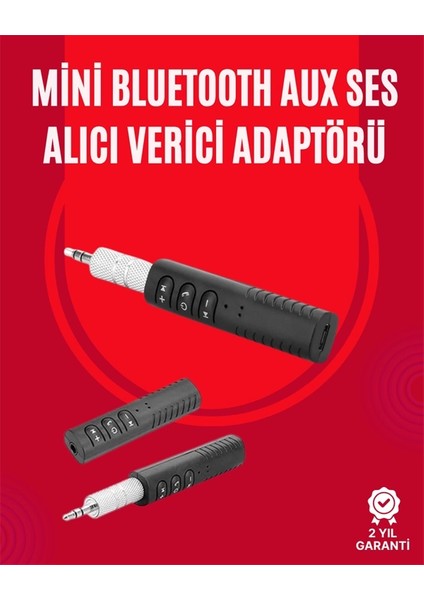 Taşınabilir Bluetooth Ses Alıcısı | 30 Dk Şarj, 4 Saat Kullanım, Geri Klipsli