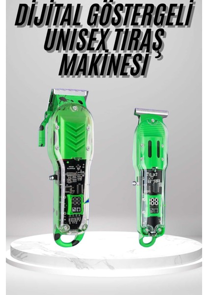 Zeroshop Islak ve Kuru Kullanıma Uygun Şarjlı Tıraş Makinesi Kısaltma Makinesi