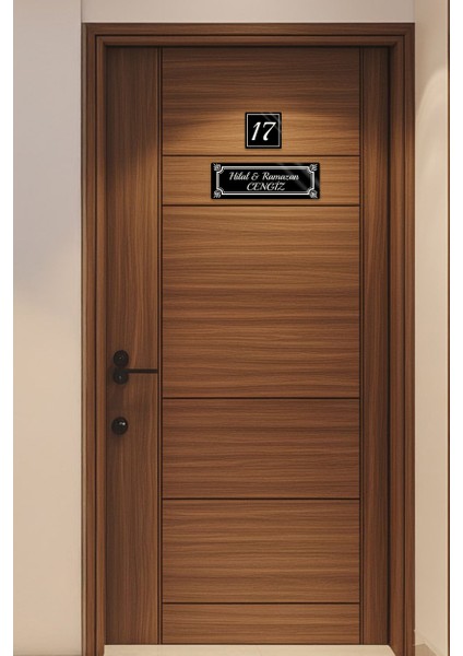 Siyah Pleksi Daire Kapı Isimliği, Kapı Numarası fiyatları