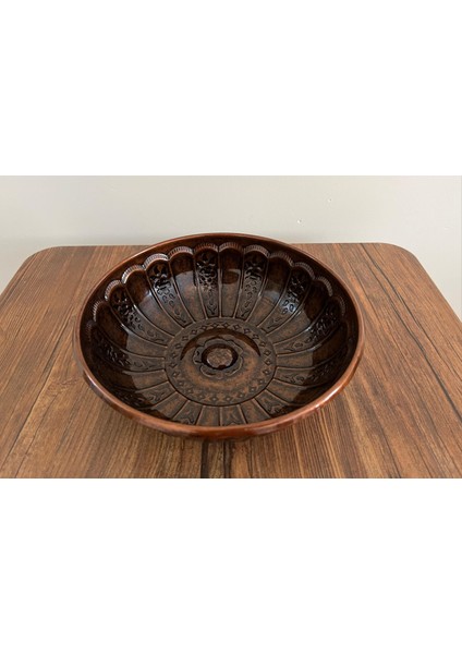 Bakır Renkli Metal Hamam Tası