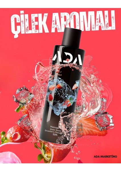 150 ml Çilek Aromalı Cinsel Jel ve 20 cm Damar Detaylı Dildo Set – Kalın Esnek Tasarım, Gerçekçi Deneyim modelleri
