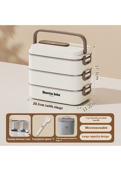 Paslanmaz Çelik Iç Bölmeli Öğrenci Yalıtımlı Yemek Kutusu (Yurt Dışından)