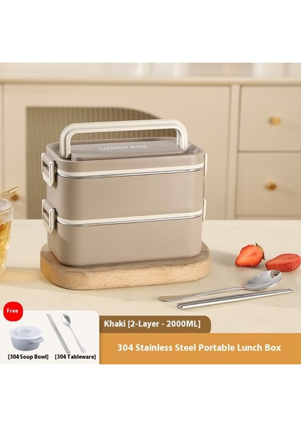 Paslanmaz Çelik Bölmeli Öğrenci Beslenme Çantası (Yurt Dışından)