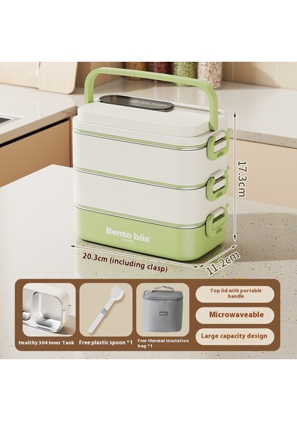 Paslanmaz Çelik Iç Bölmeli Öğrenci Yalıtımlı Yemek Kutusu (Yurt Dışından)