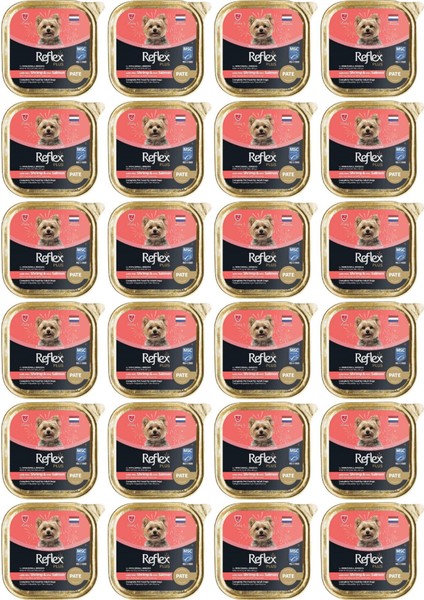Pate Karidesli ve Somonlu Küçük Irk Köpek Yaş Maması 85GR - 24 Adet