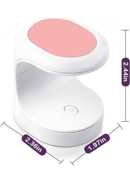 Zeroshop Protez Tırnak Kurutucu Kalıcı Oje LED Oje Kurutucu Uv Işınlı Taşınabilir indirimleri