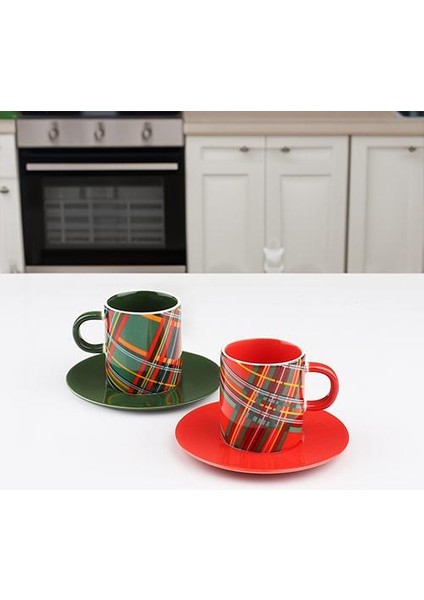 Eks-01 Porselen 2 Li Fincan Takımı 90CC 2 Renk