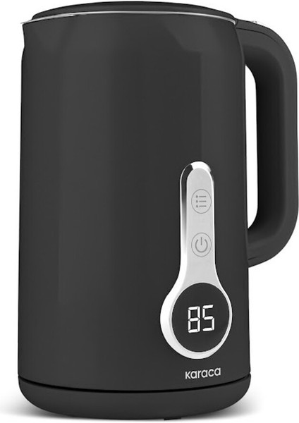 Sıcaklık Göstergeli 2200W Paslanmaz Çelik 1,7l Su Isıtıcı Siyah fiyatları