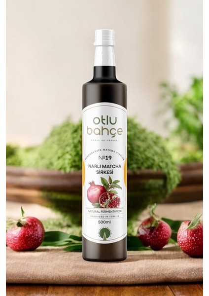 Doğal Fermantayon Nar Matcha Detox Sirkesi 500ML ( Natural Fermentation Matcha Detox Vinegar) modelleri