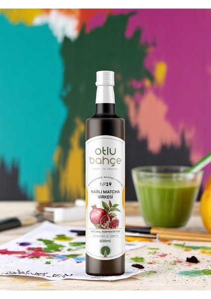 Doğal Fermantayon Nar Matcha Detox Sirkesi 500ML ( Natural Fermentation Matcha Detox Vinegar) fırsatları