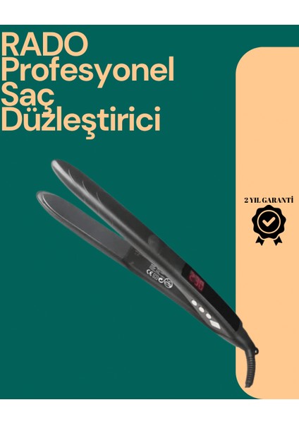 Zeroshop Isı Ayarlı Profesyonel Saç Düzleştirici – Titanyum Seramik Plaka