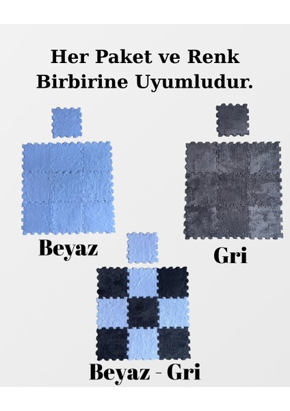 Gri-Beyaz Modern Salon-Oturma Odası/Yatak Odası/Mutfak/Antre/Hol/Koridor Halısı/Kreş Halısı/Japon Halı/Peluş Halı modelleri