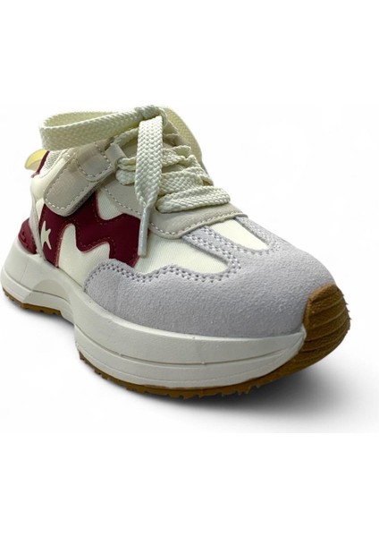 152-21275 Çocuk Sneaker Ayakkabı Gri-Bordo fiyatları