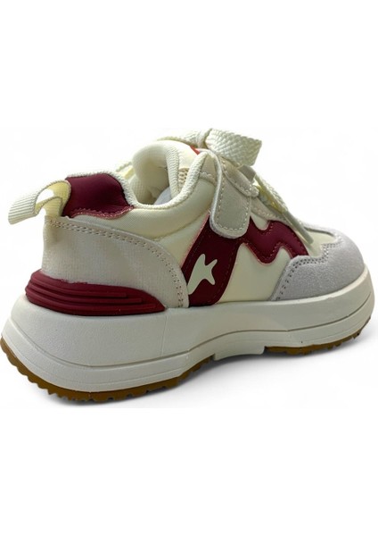 152-21275 Çocuk Sneaker Ayakkabı Gri-Bordo fırsatları